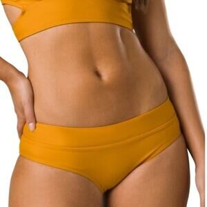 prAna Sz Large Deep Solstice Presolana Swim Hipster Bikini Bottom Swimwear N7-2